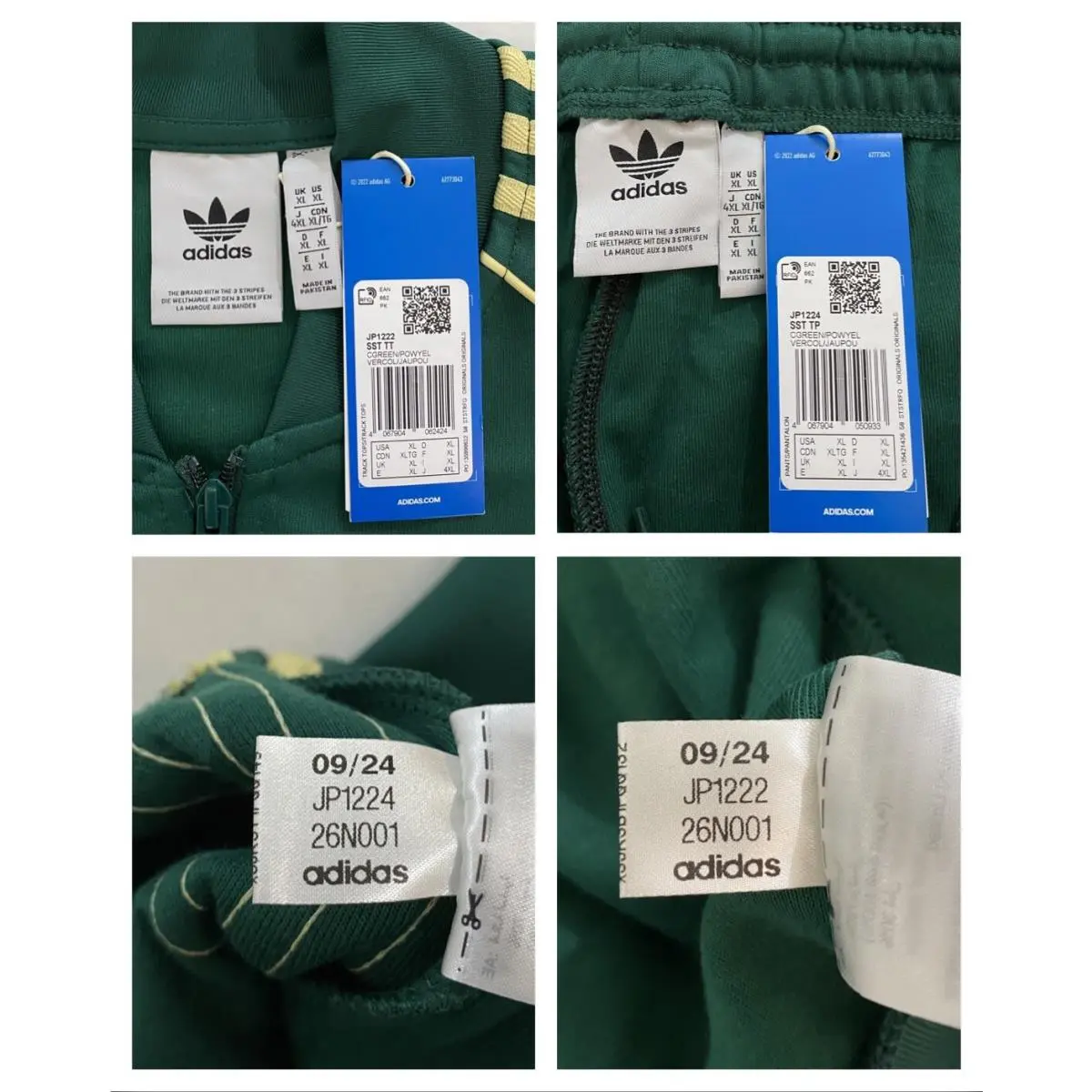 Adidas clothing - Collegiate Green Powder Yellow 3