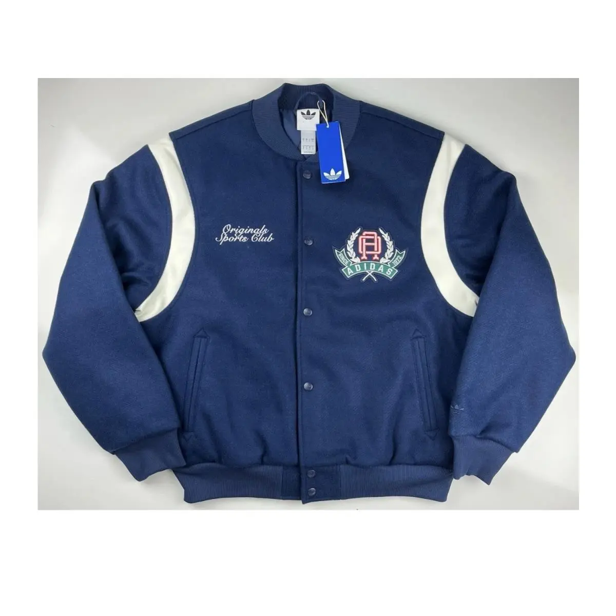 Adidas Originals Mens Graphic College Varsity Bomber Jacket JX8181 Size S