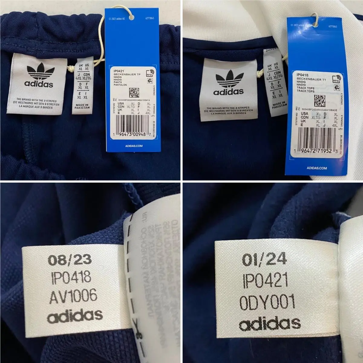 Adidas clothing - Night Indigo White 3