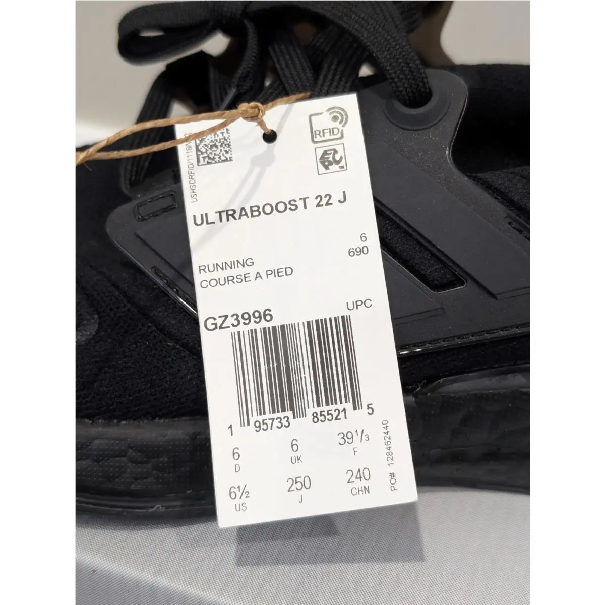 Adidas shoes - Adidas	Ultraboost 22 J - Black 6
