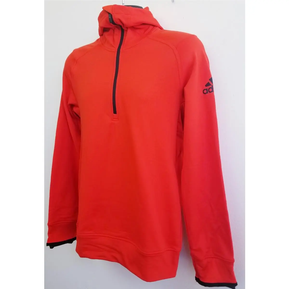 Adidas clothing - Climaheat Half Zip Up Hoodie - Orange 0