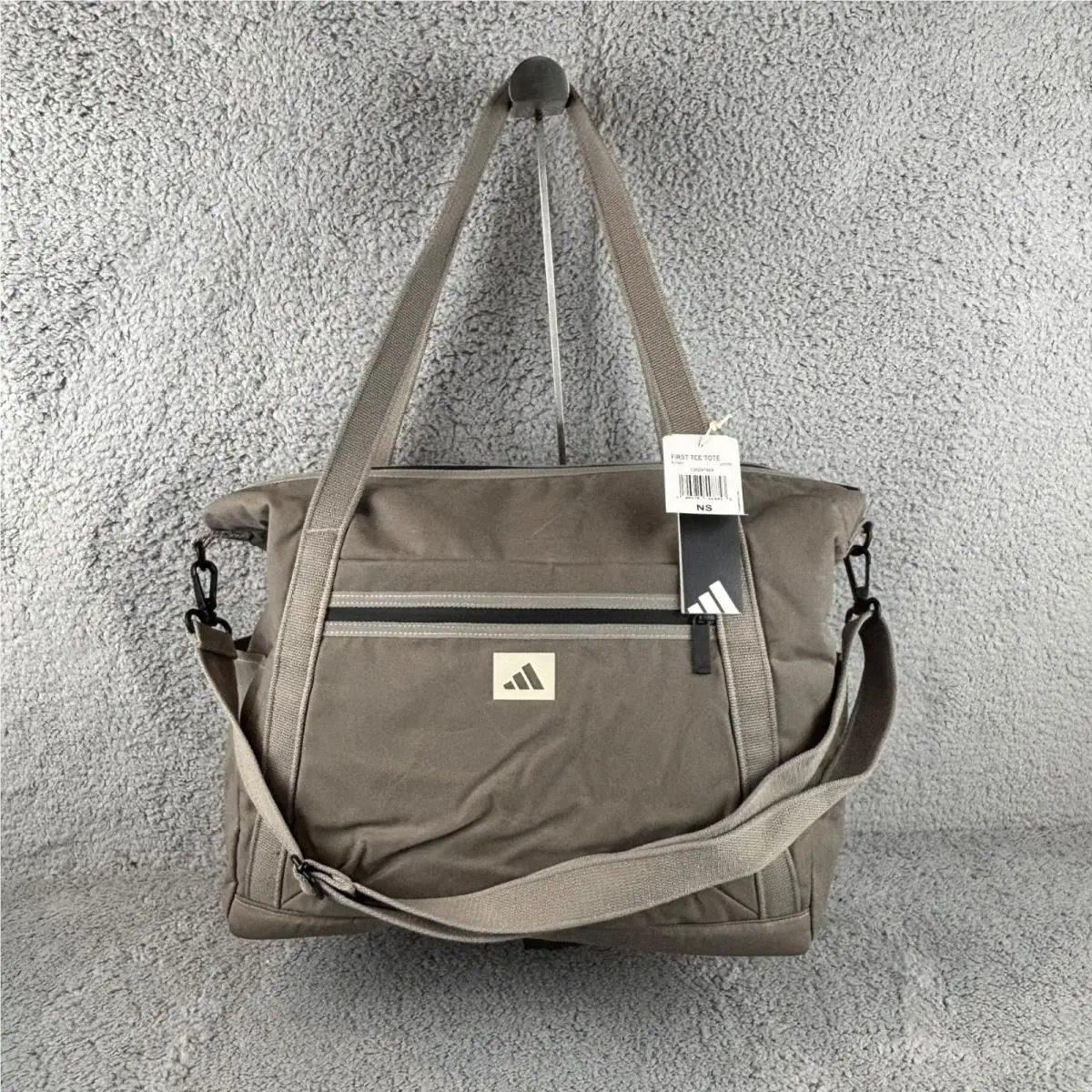Golf First Tee Tote Bag Putty Beige Convertible Shoulder Crossbody JD7078 by Adidas