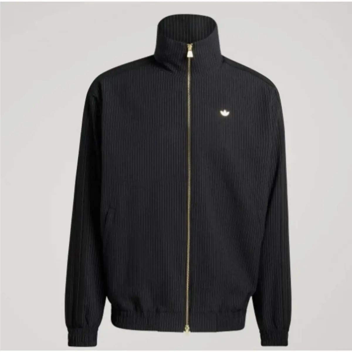 Adidas Firebird Loose Pinstripe Track Top Jacket Black KC9051 Gold Men’s Large