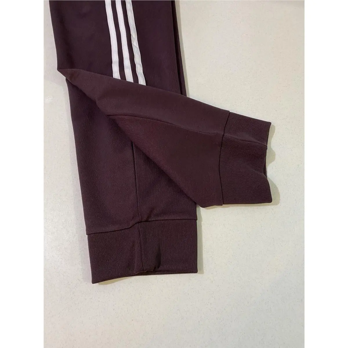 Adidas clothing - Shadow Maroon White 4