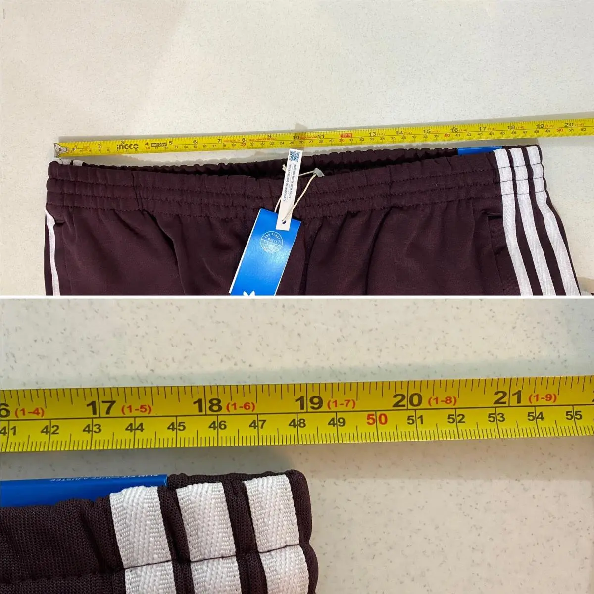 Adidas clothing - Shadow Maroon White 7