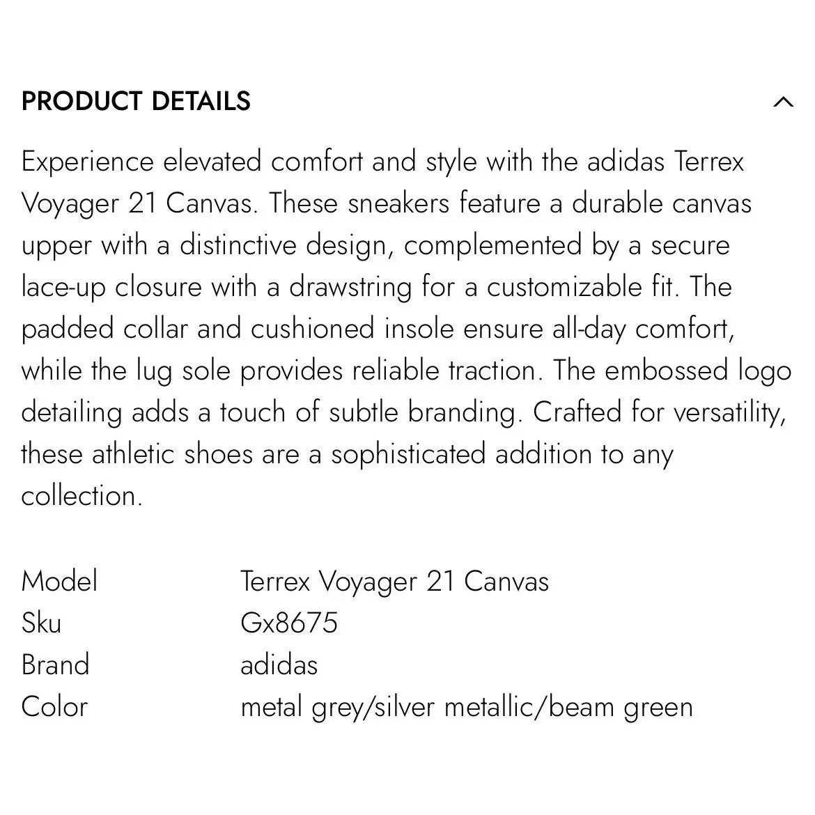 Adidas shoes - adidas Terrex - Terrex - GX8675 - Metal Grey / Silver Metallic / Beam Gree (UPC: 0195733521707) 7