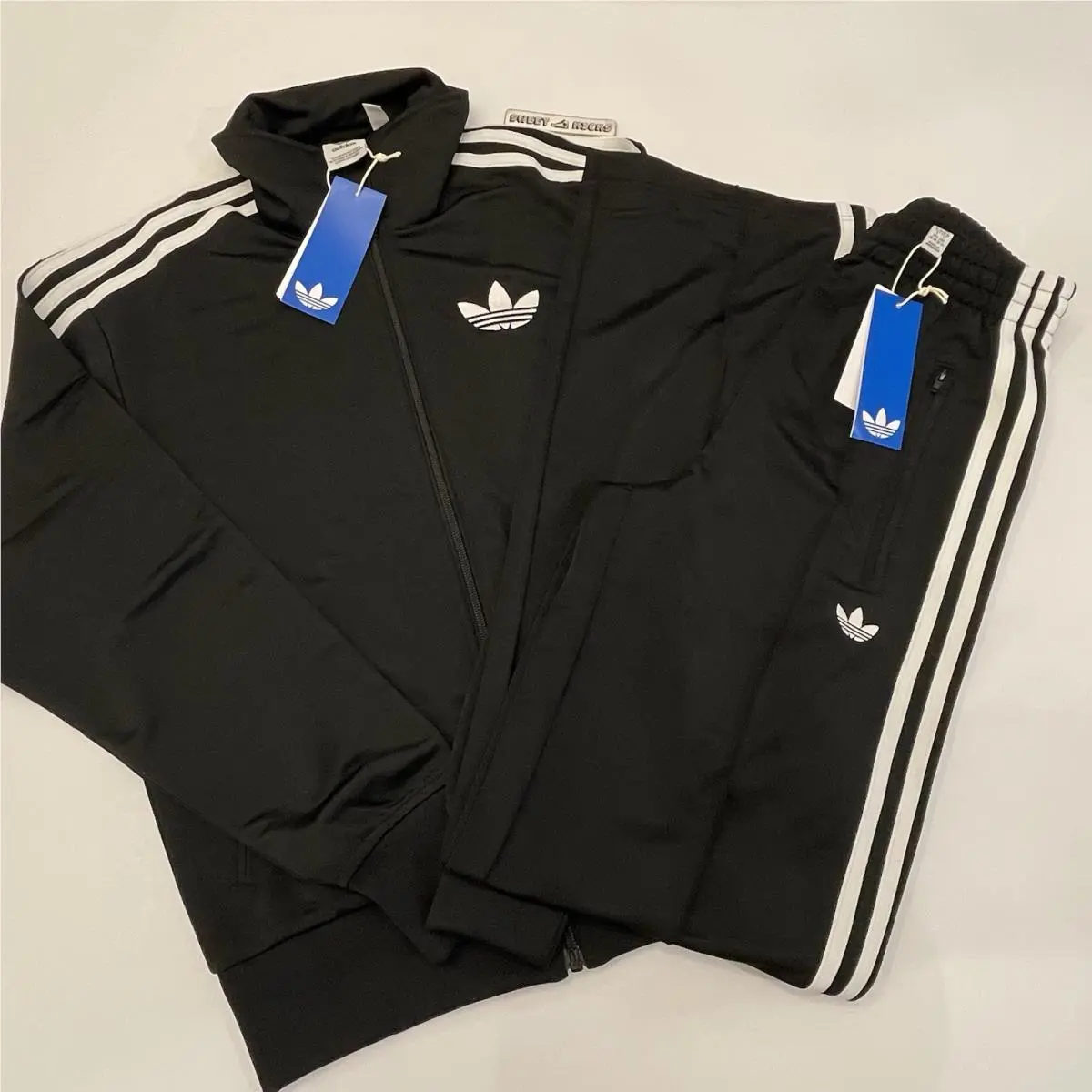 Adidas Originals Firebird Classic Loose Track Suit Women’s Size 2XS Black White