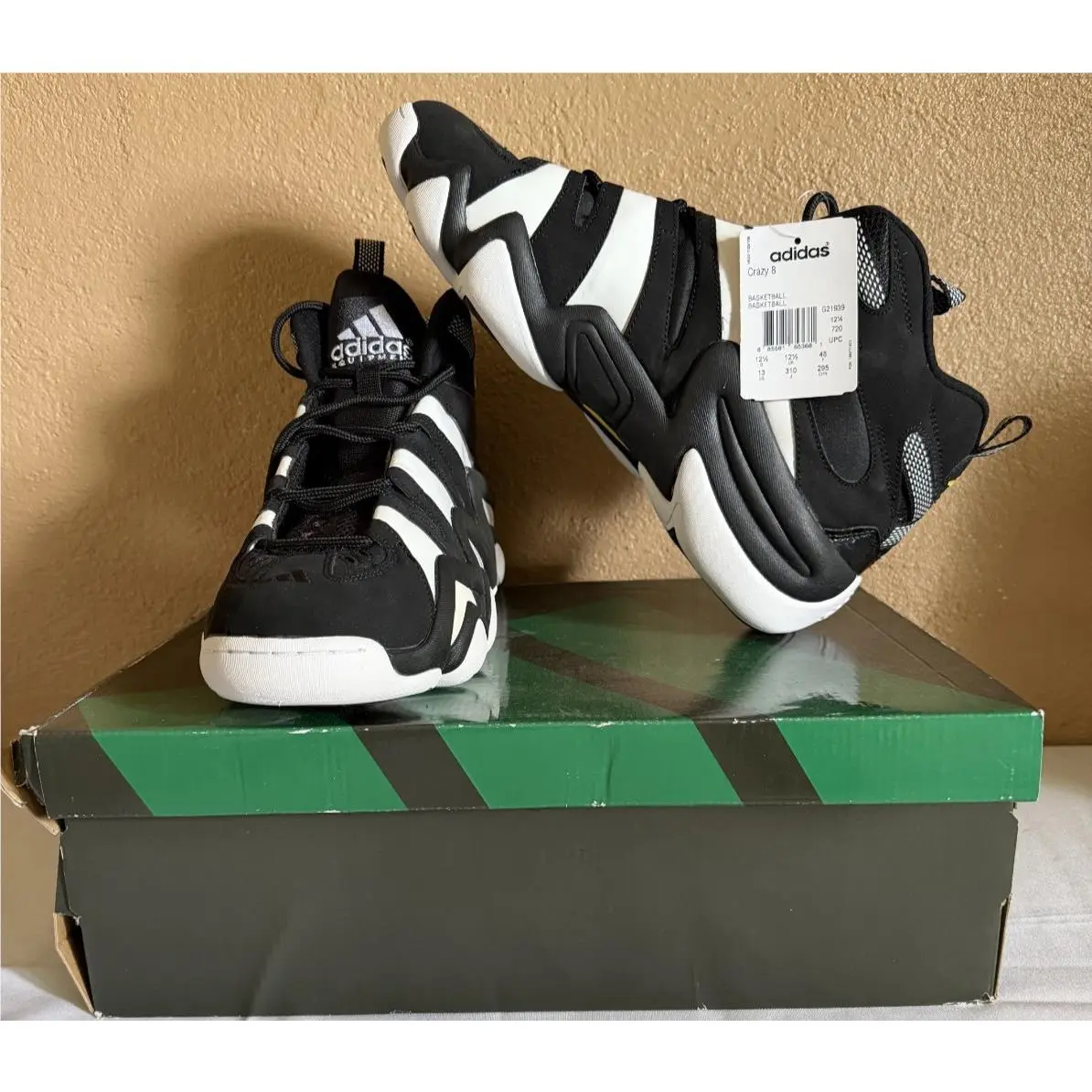 Kobe Bryant Crazy 8 Adidas Equipment Black/white Mens Size 13 G21939