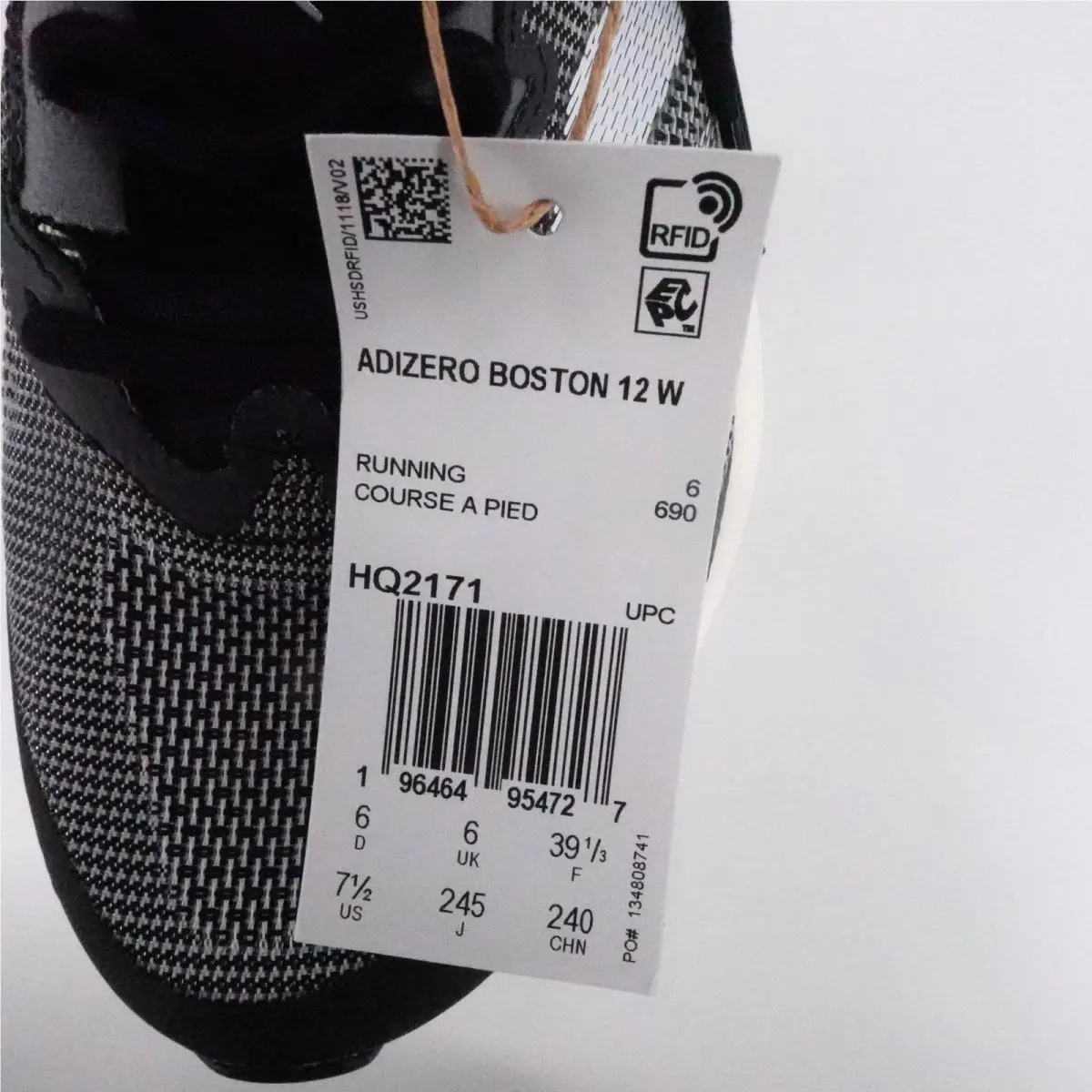 Adidas shoes - adidas Adizero Boston 12 W - Black 6