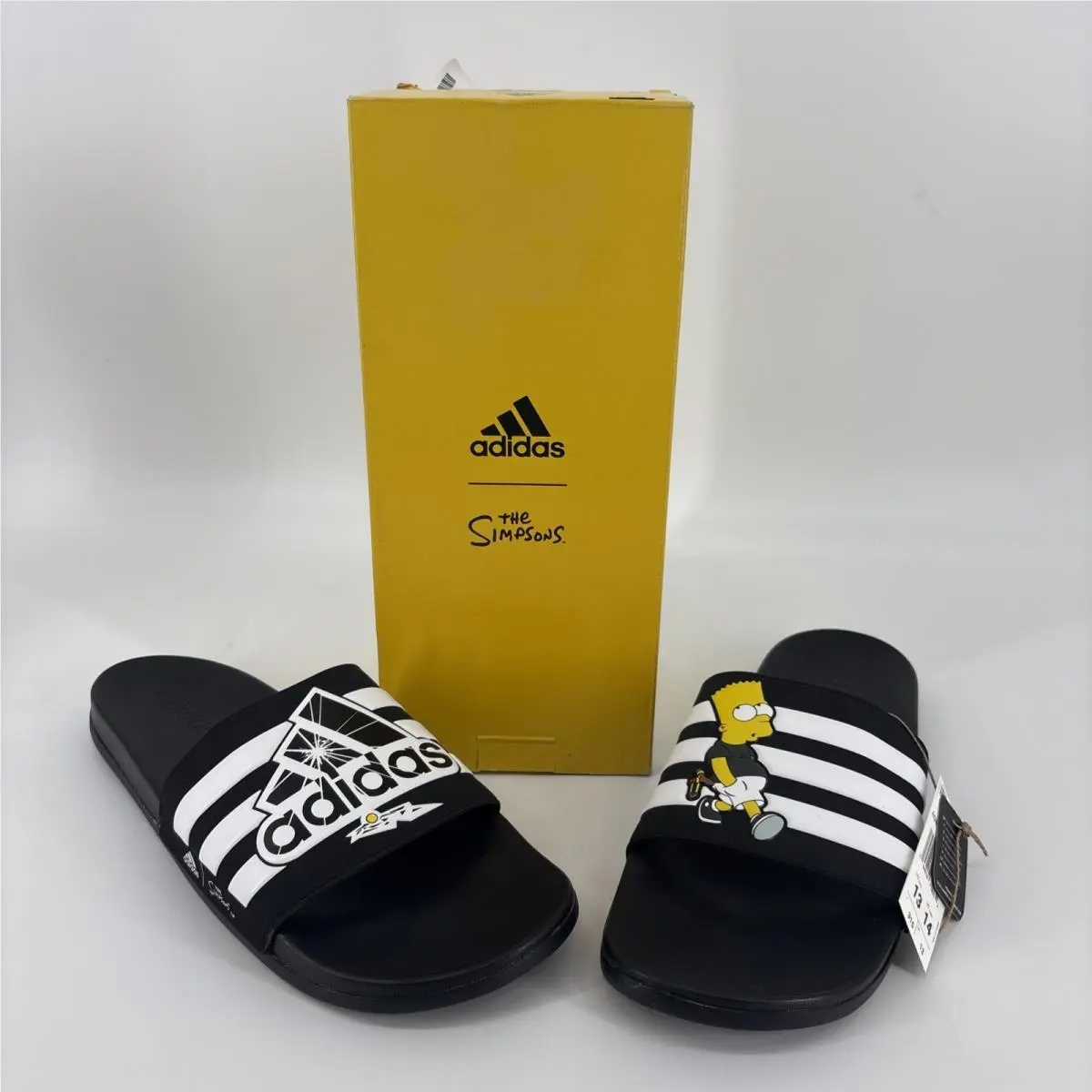Adidas Sandals The Simpsons Adilette Comfort Slides Limited Edi Bart Size 13