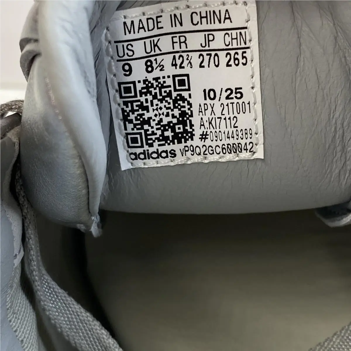 Adidas shoes - Silver (UPC: 198322683589) 7
