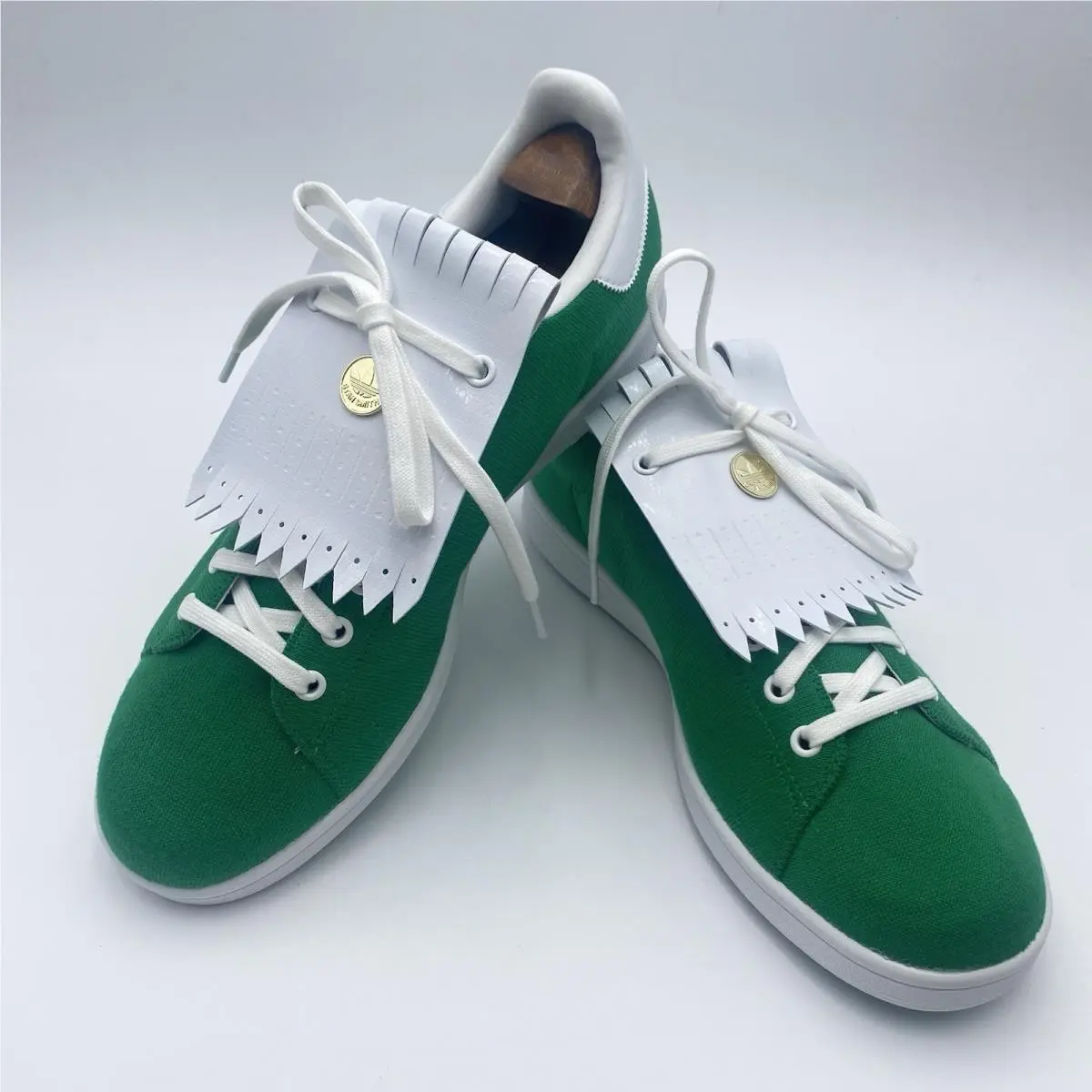 Adidas Stan Smith LE Golf Shoes S29262 Green White Men`s Size 12.5 Spikeless