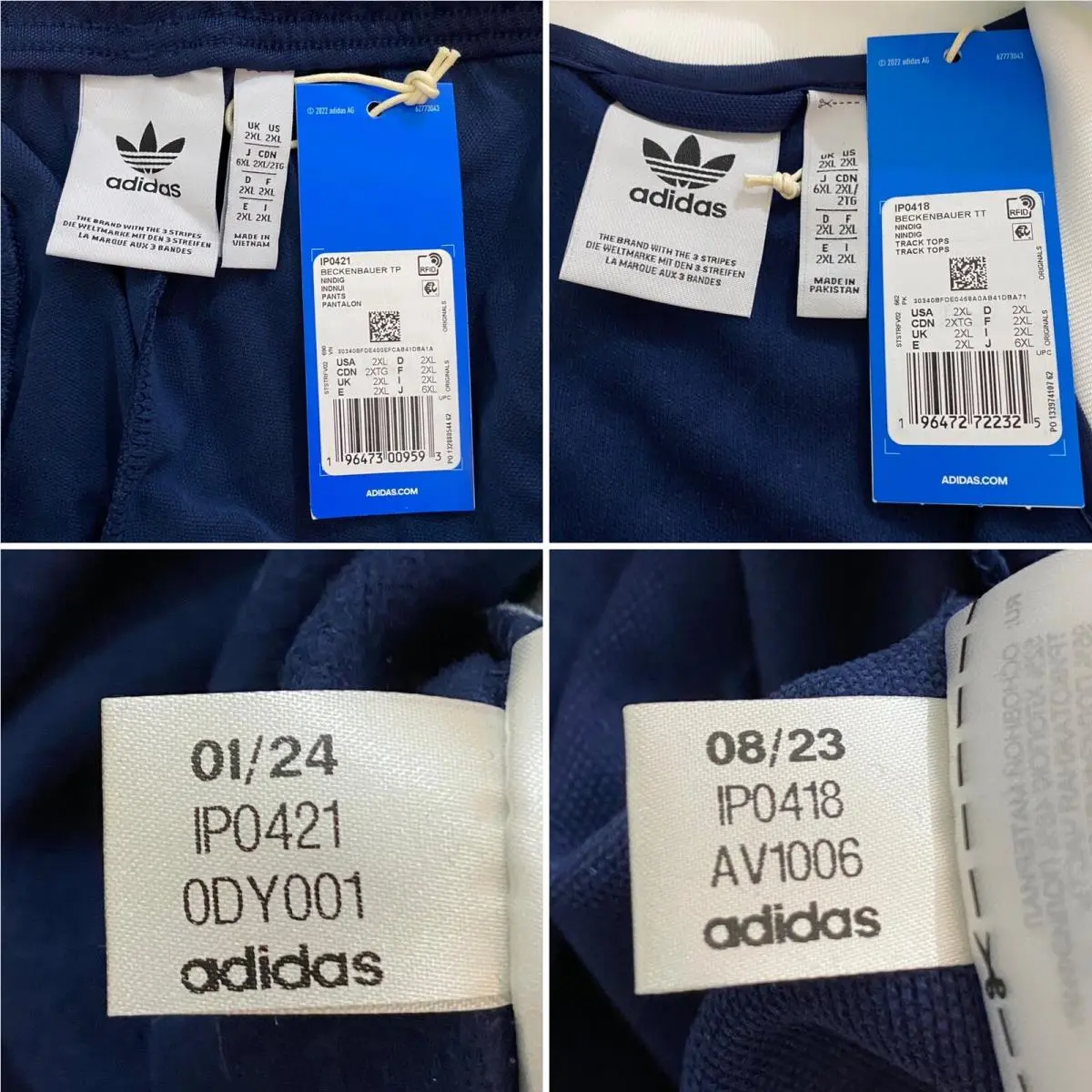 Adidas clothing - Night Indigo White 3