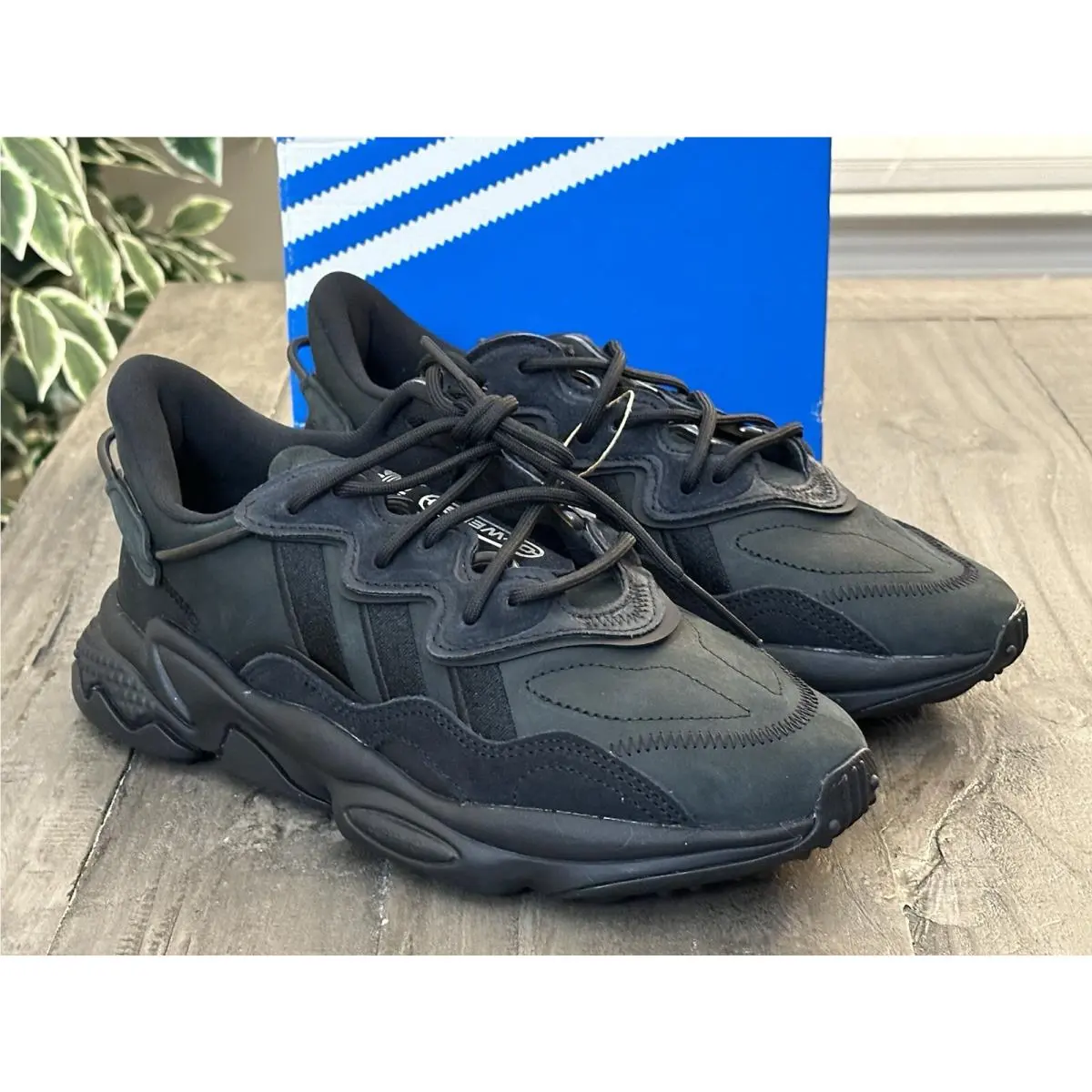 Adidas shoes - Adidas Ozweego Women’s Core Black Sneakers - GY9425 - Black (UPC: 195739725857) 9