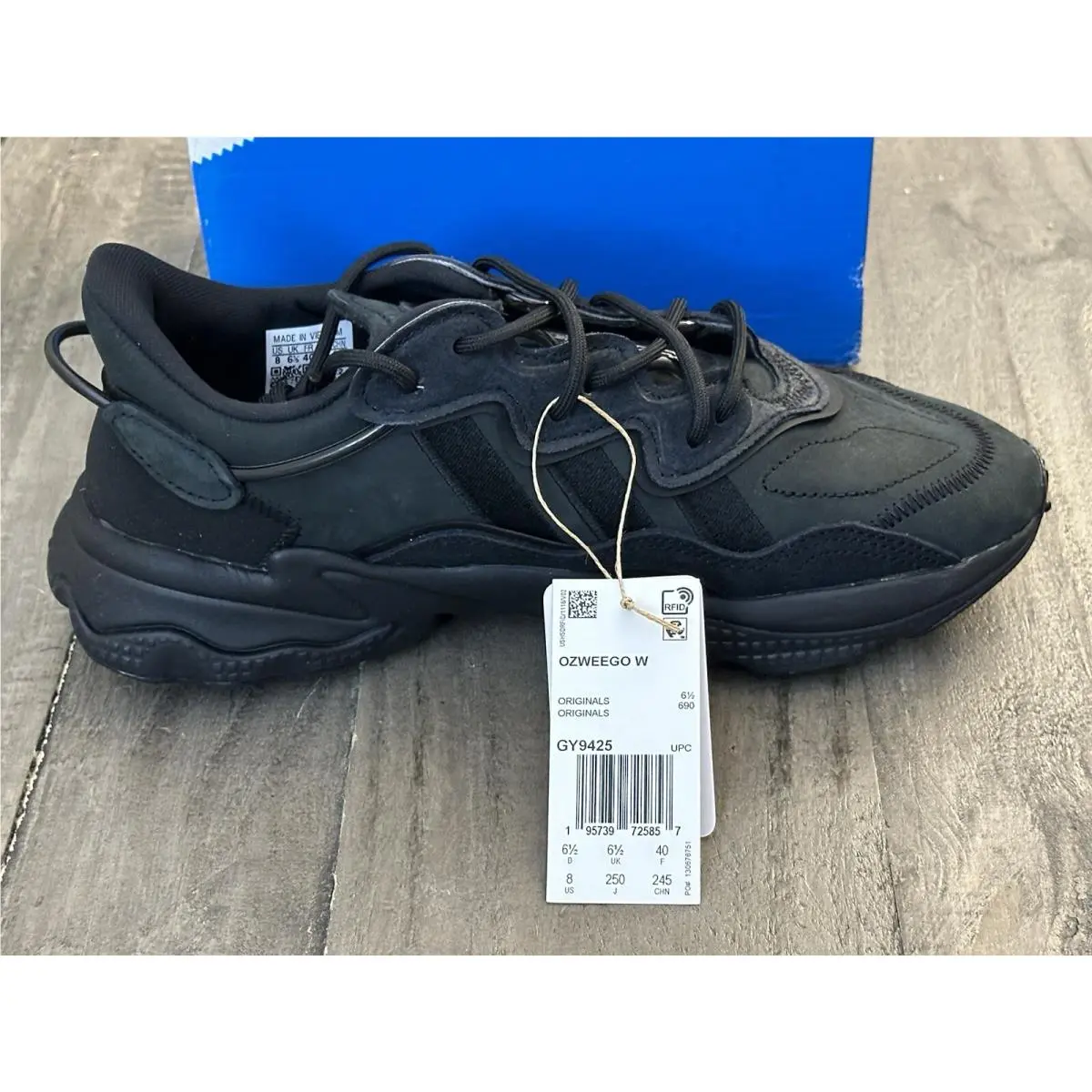 Adidas shoes - Adidas Ozweego Women’s Core Black Sneakers - GY9425 - Black (UPC: 195739725857) 12