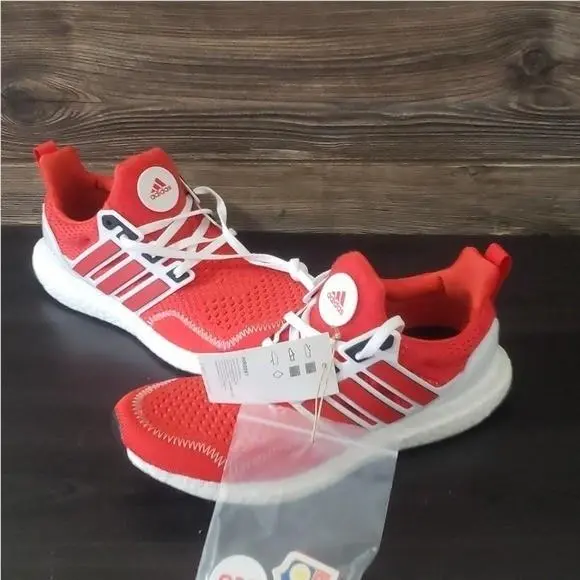 Adidas Ultraboost Unisex Sneakers Red Running Lightweight Gym Workout Shoes