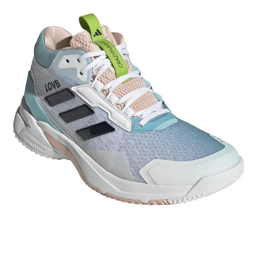 Adidas shoes - adidas Crazyflight Mid Indoor Volleyball - HQ0112 - Blue, Pink, White (UPC: 197617619005) 0