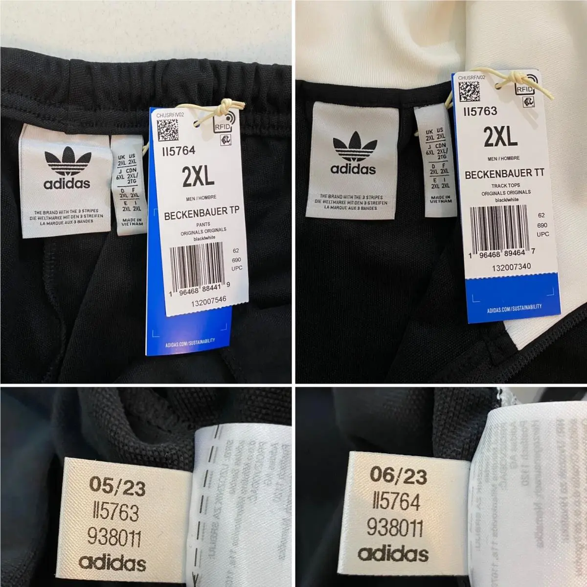Adidas clothing - Black White 3