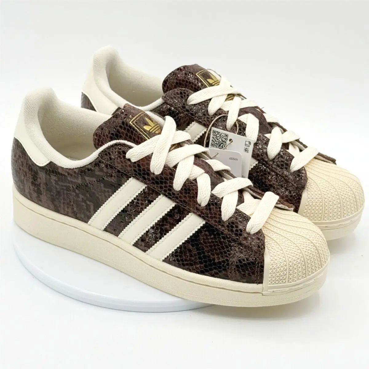 Adidas Superstar II Womens Size 8 Snakeskin Brown JP8158