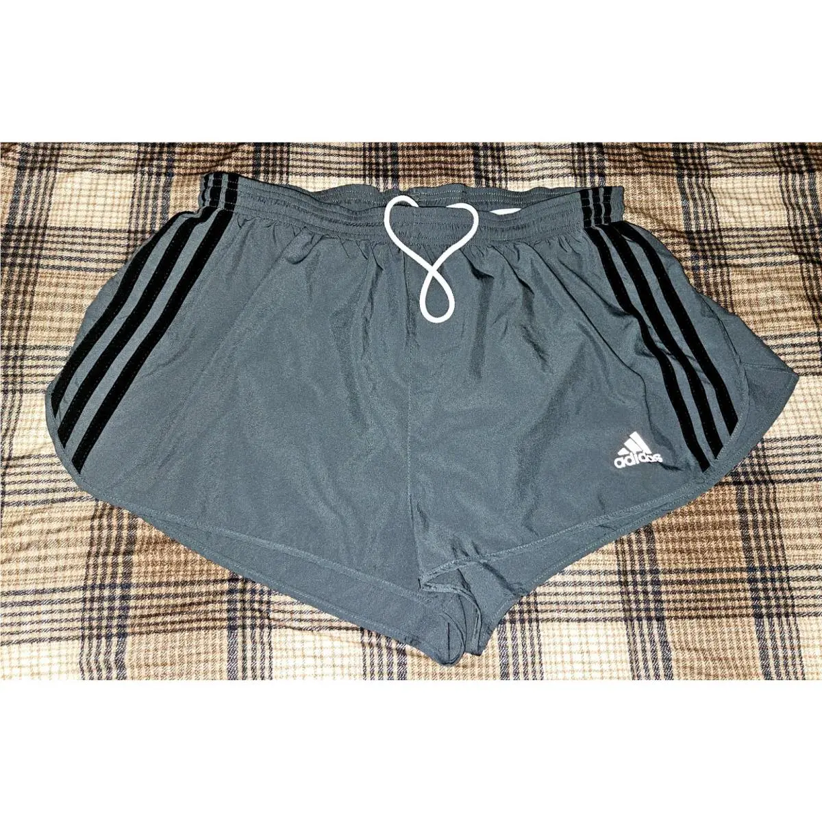 Polyester Running Track Shorts XL Mens Split Vintage Usa Y2K by Adidas