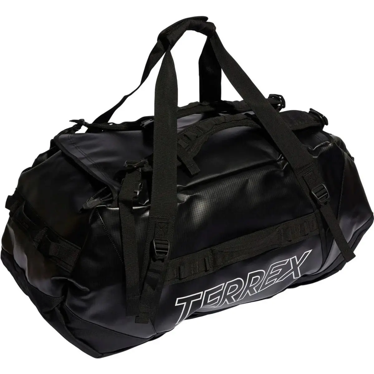Adidas Terex Dufflel Bag Backpack Large Rain.rdy Expedition Black 100L IC5652