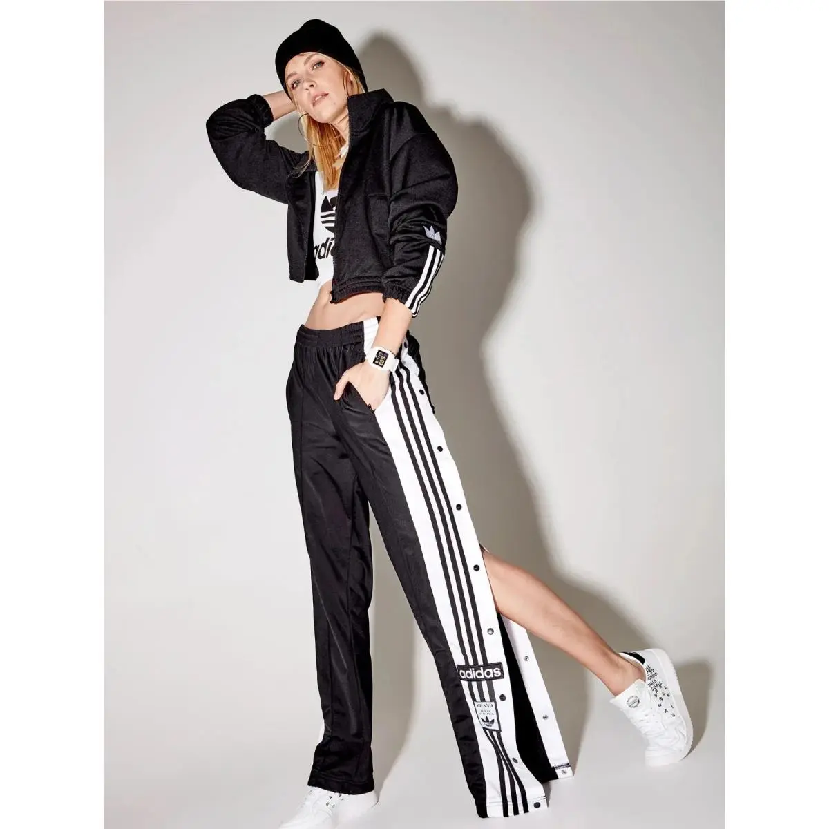 Adidas Originals Women`s Adibreak Trefoil Black IU2519 Track Pants Size M/p