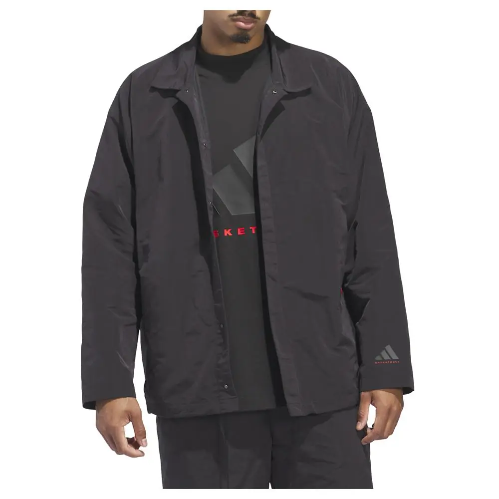 Adidas clothing - adidas Basketball Coach Full Zip Jacket - IW5641 - Black (UPC: 196479823797) 1