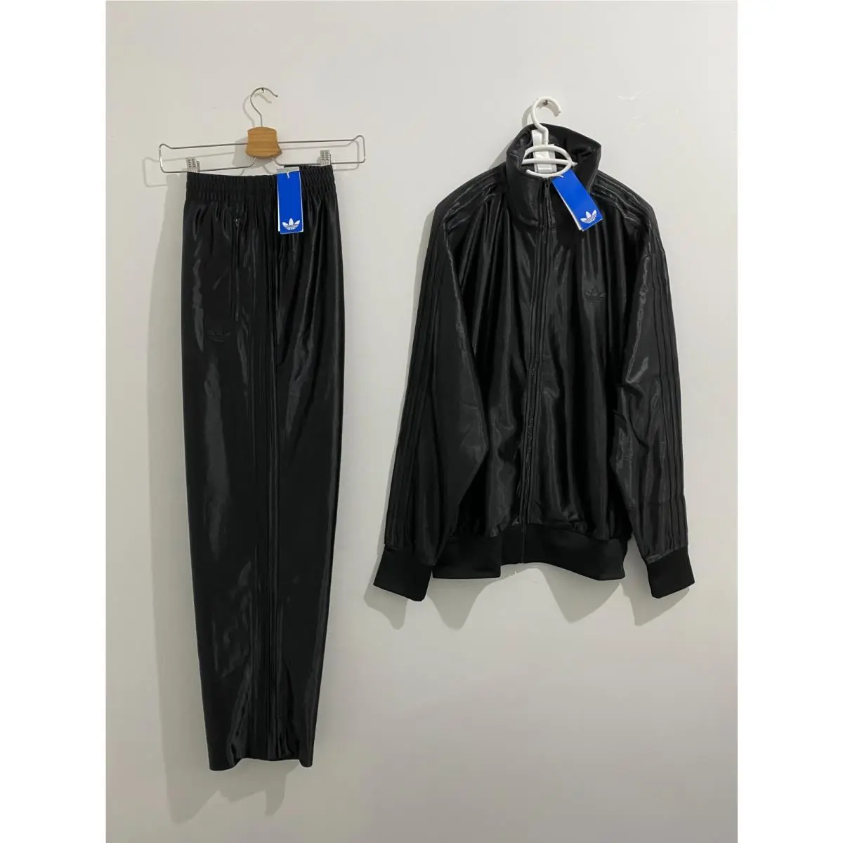 Adidas Originals Classics Firebird Adicolor Metallic Tracksuit Black Size XL