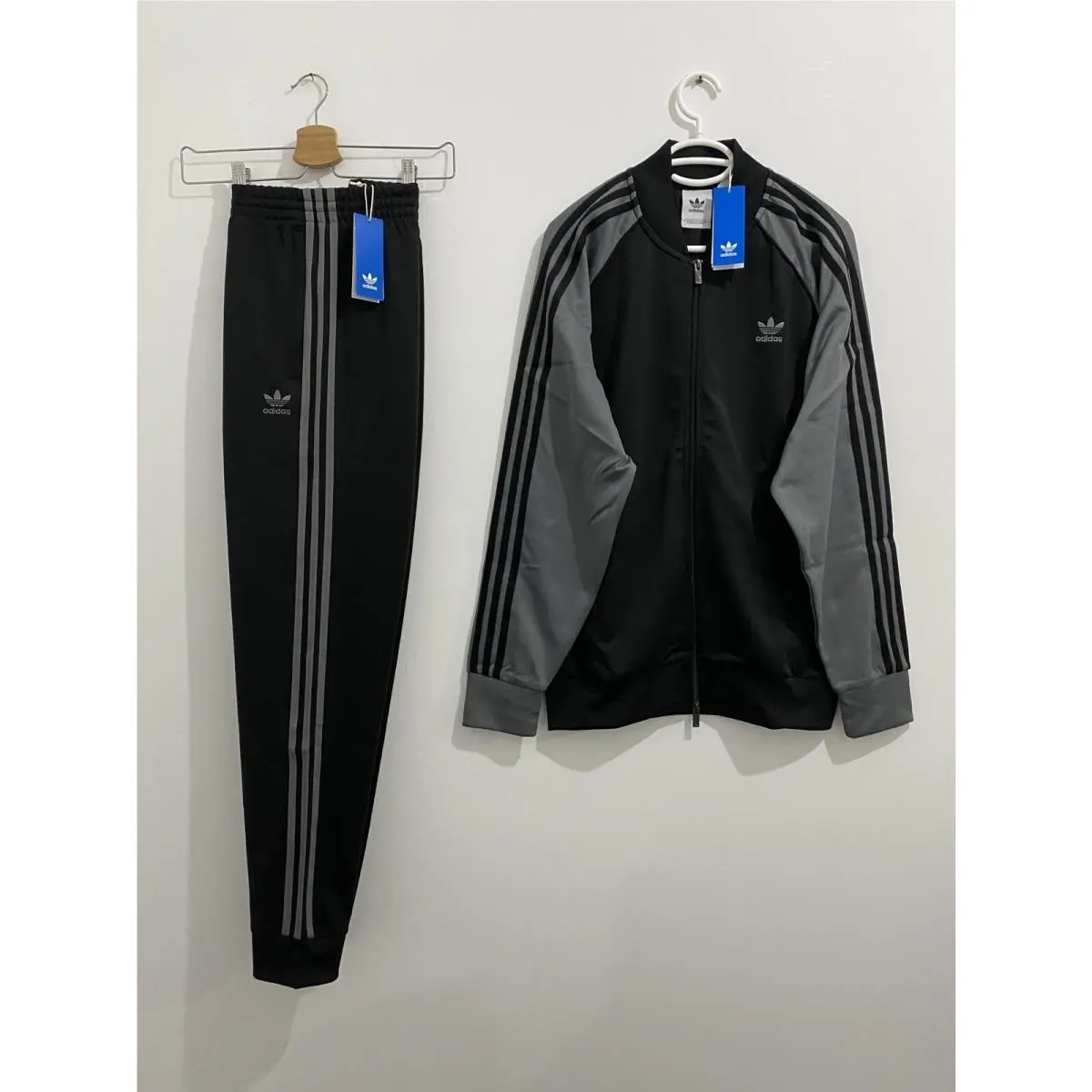 Adidas Originals Classics Superstar Tracksuit Black Grey Size XL