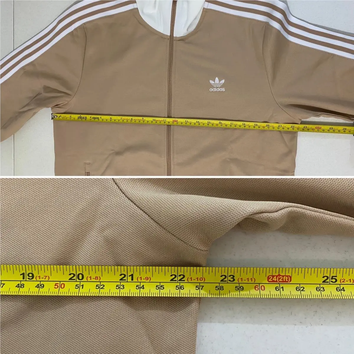 Adidas clothing - Magic Beige White 8