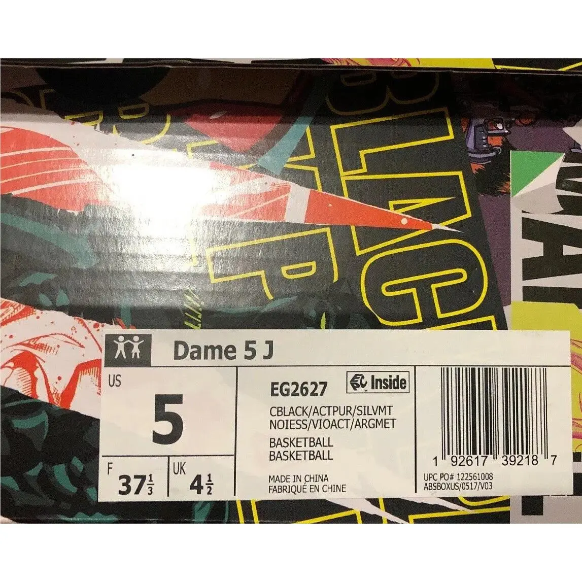 Adidas shoes - Dame 5 J - Dame - Black 8