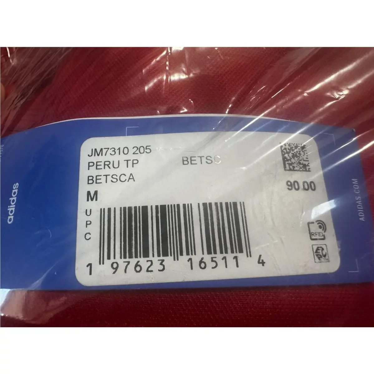 Adidas clothing - JM7309 & JM7310 - Red 8