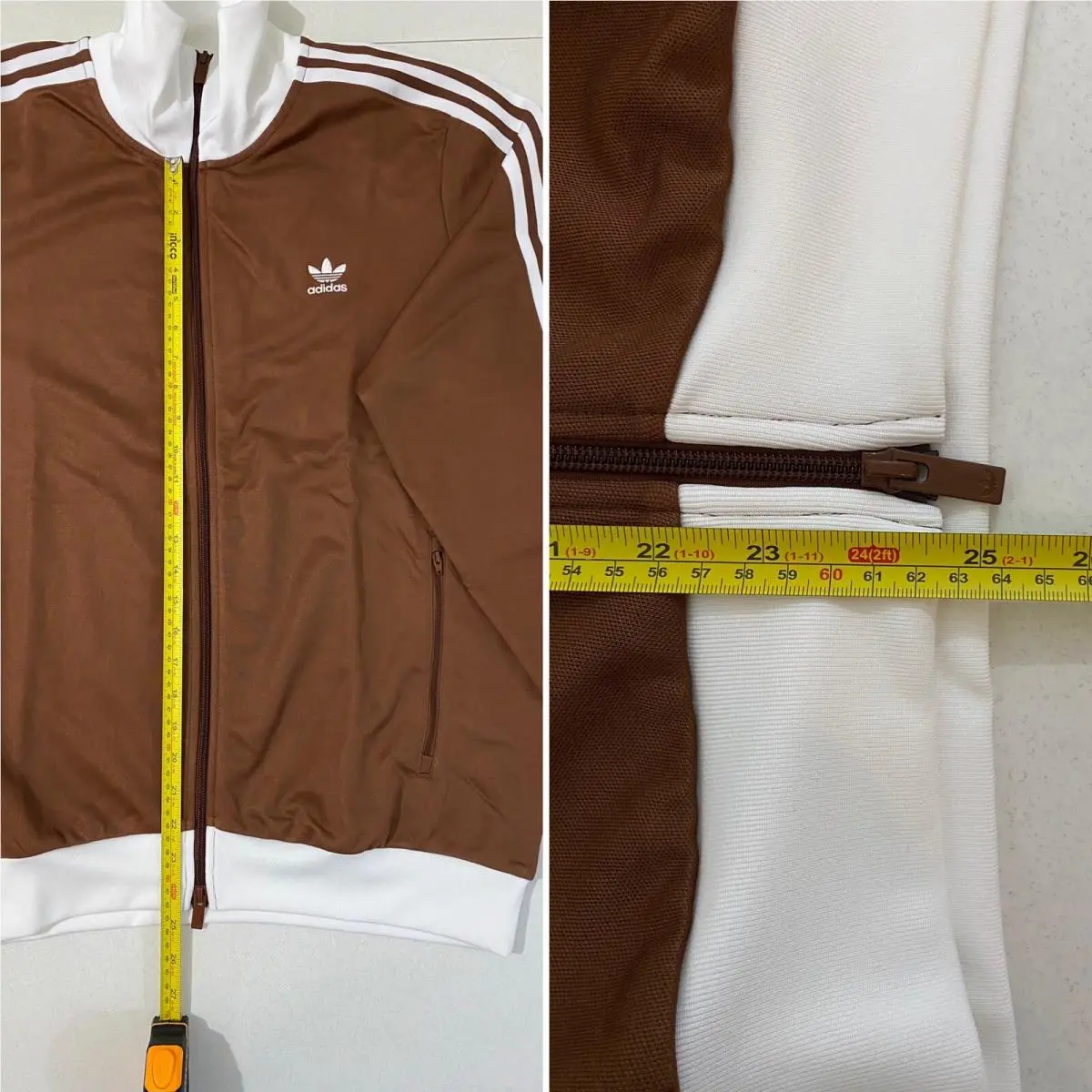 Adidas clothing - Preloved Brown White 9