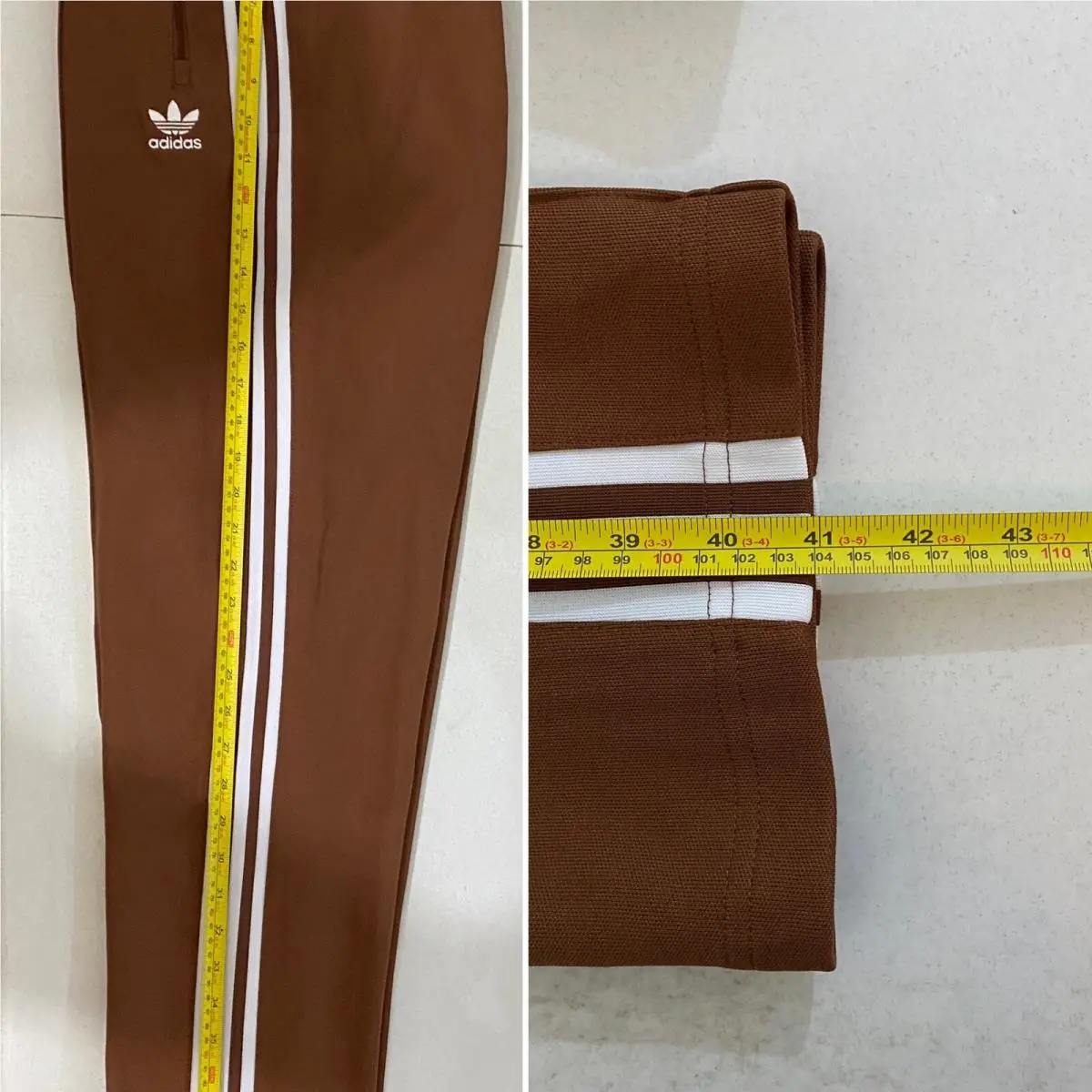 Adidas clothing - Preloved Brown White 10