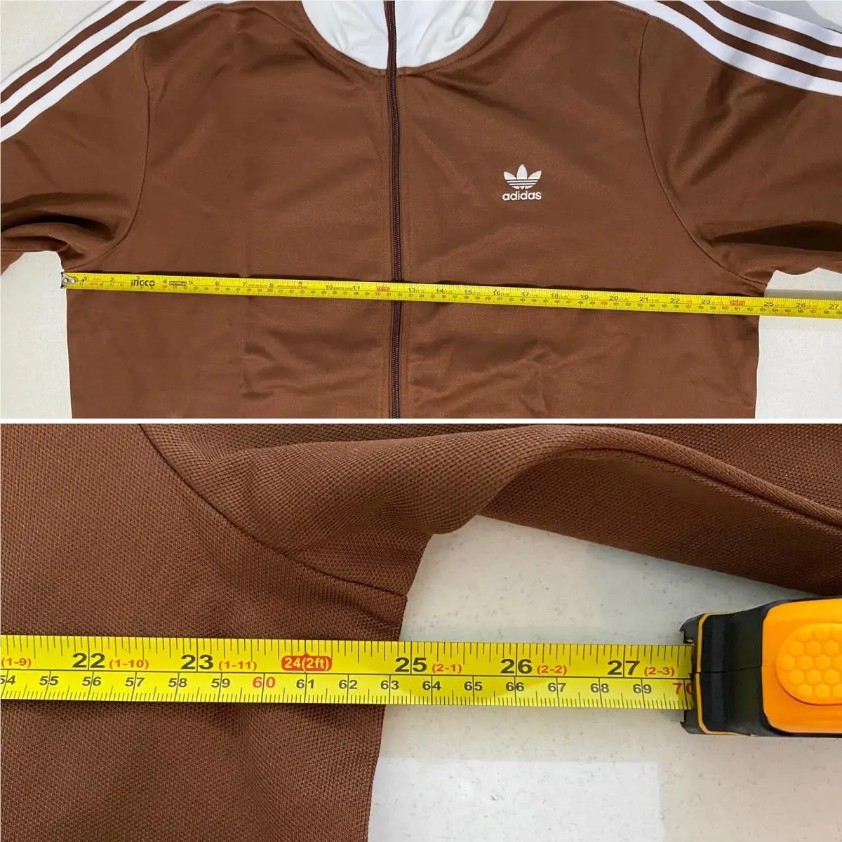 Adidas clothing - Preloved Brown White 8