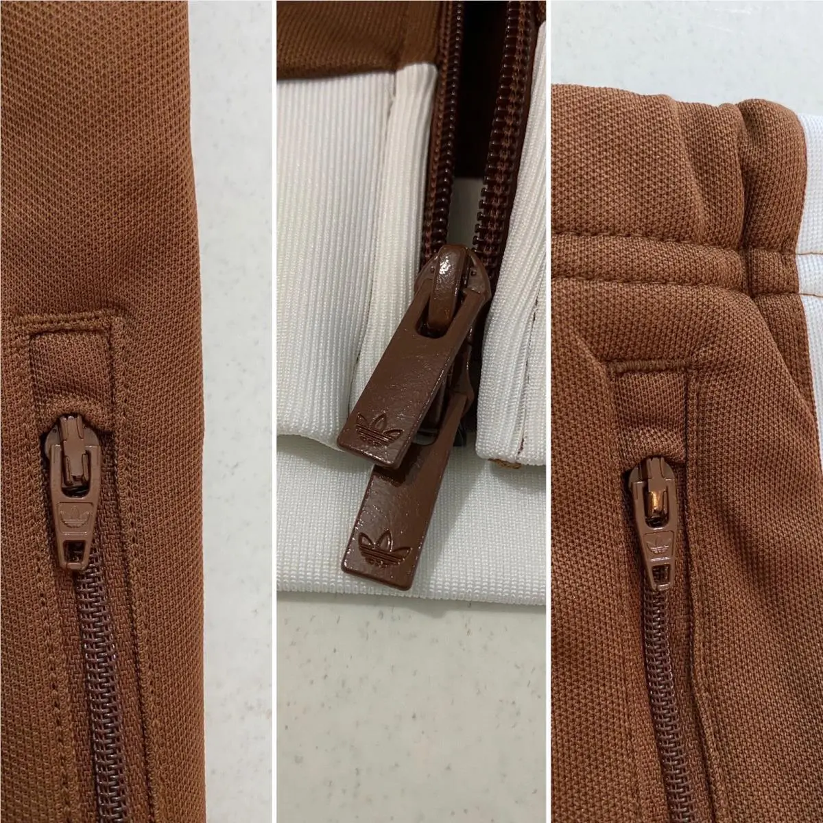 Adidas clothing - Preloved Brown White 4