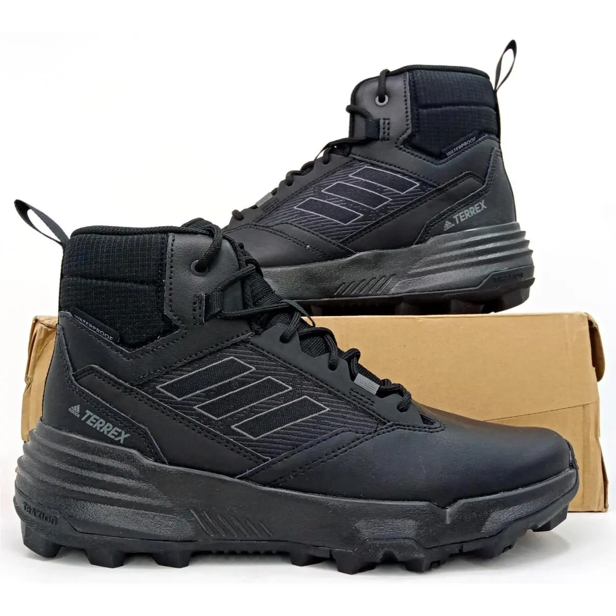 Adidas shoes - adidas Terrex Unity Leather Mid Rain Ready - GZ3325 - Black (UPC: 195733529482) 9