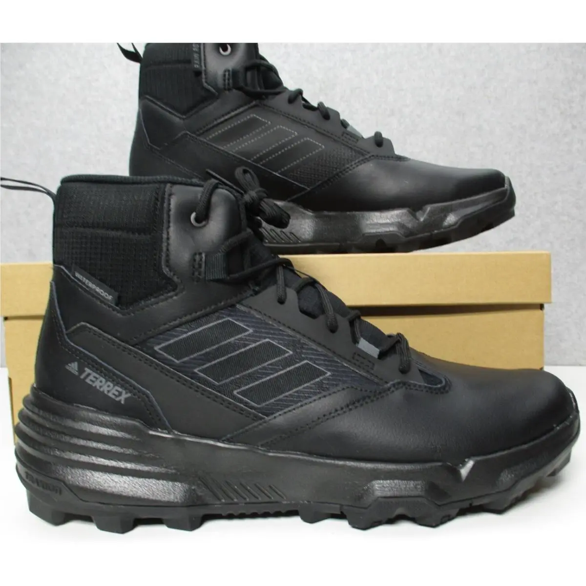 Adidas Terrex Unity Mid Rain Ready Mens Sz 11 Waterproof Black Boots
