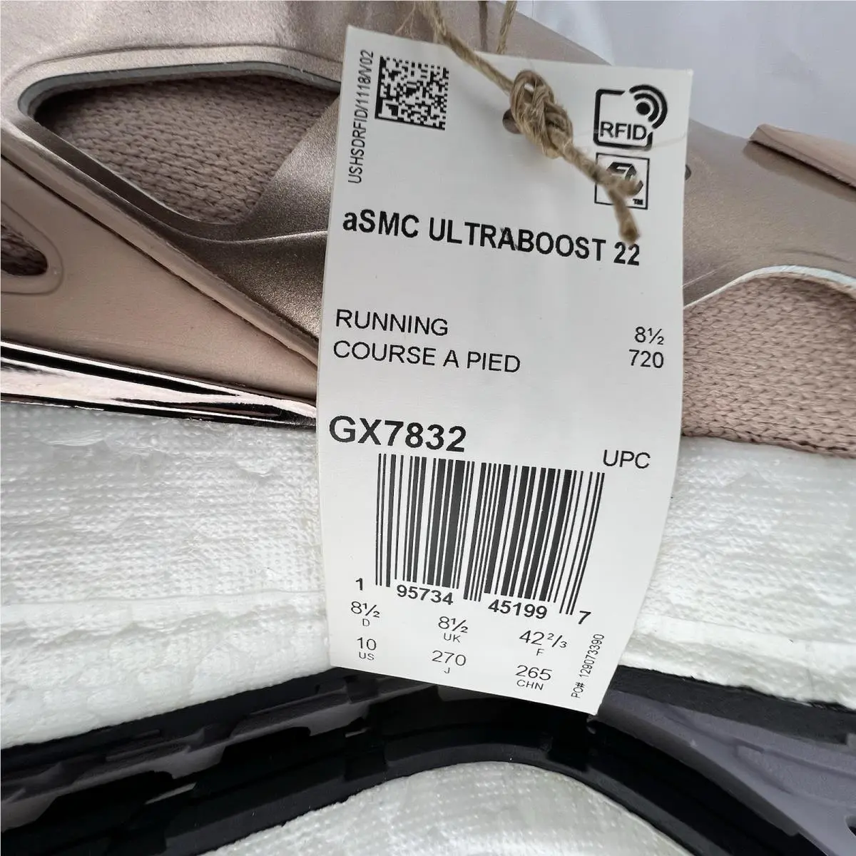 Adidas shoes - adidas UltraBoost 22 - UltraBoost - GX7832 - Beige, Manufacturer: Beige/Cloud White/Core Black 9
