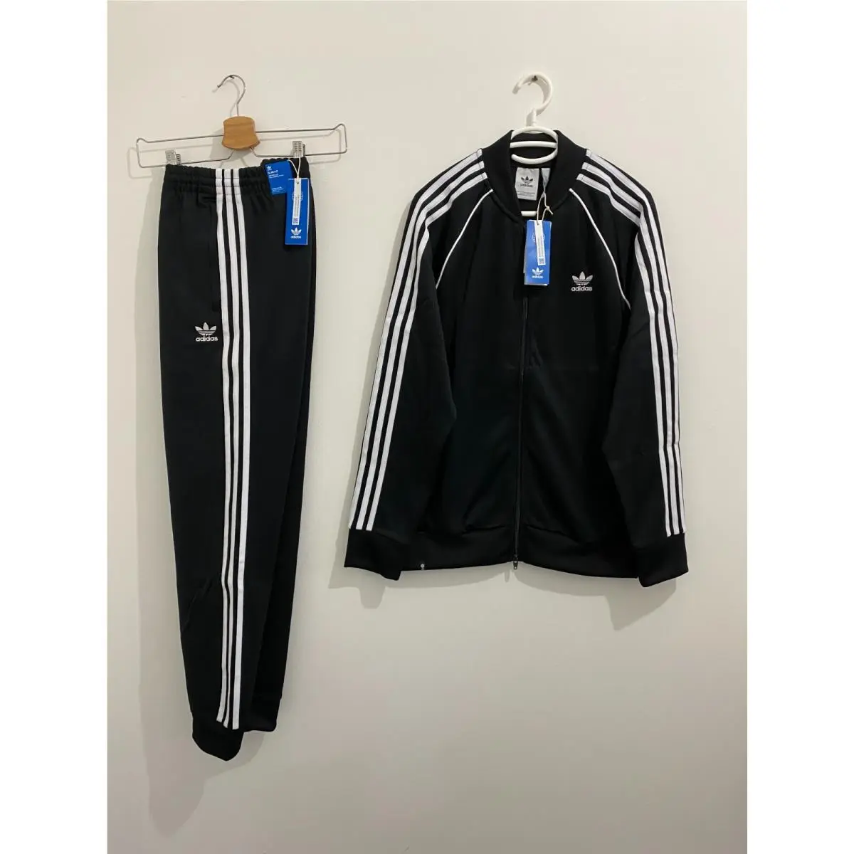 Adidas Originals Classics Superstar Tracksuit Black White Size 2XL
