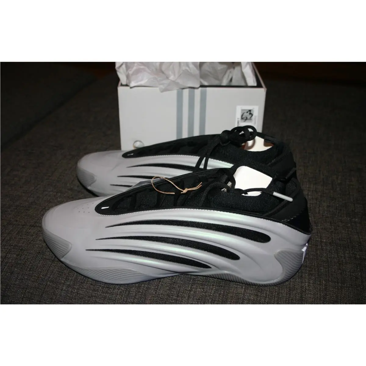 Adidas Harden Volume 9 Basketball Mens Grey Sneakers Shoes IH7097 Size 15