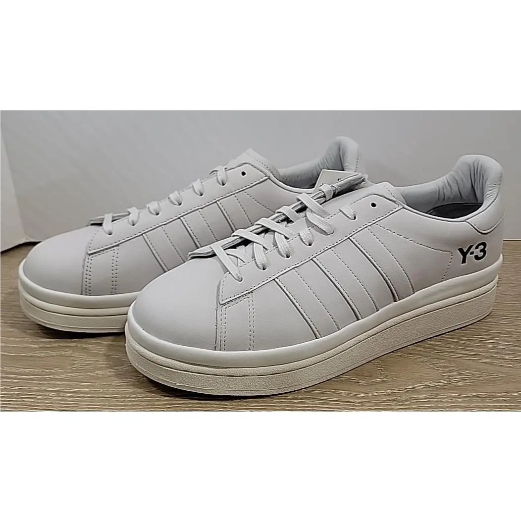 Adidas Y-3 Hicho Grey Gray White FZ4339 Men`s Size 12.5 Sneakers