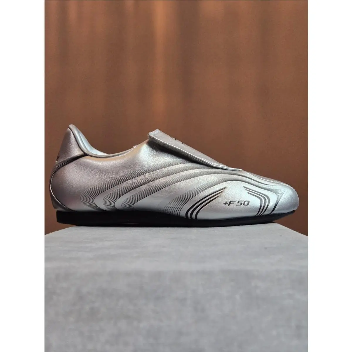 Adidas Originals Taekwondo F50 - Silver Metallic Core Black IH1873 Women`s 5 4Y
