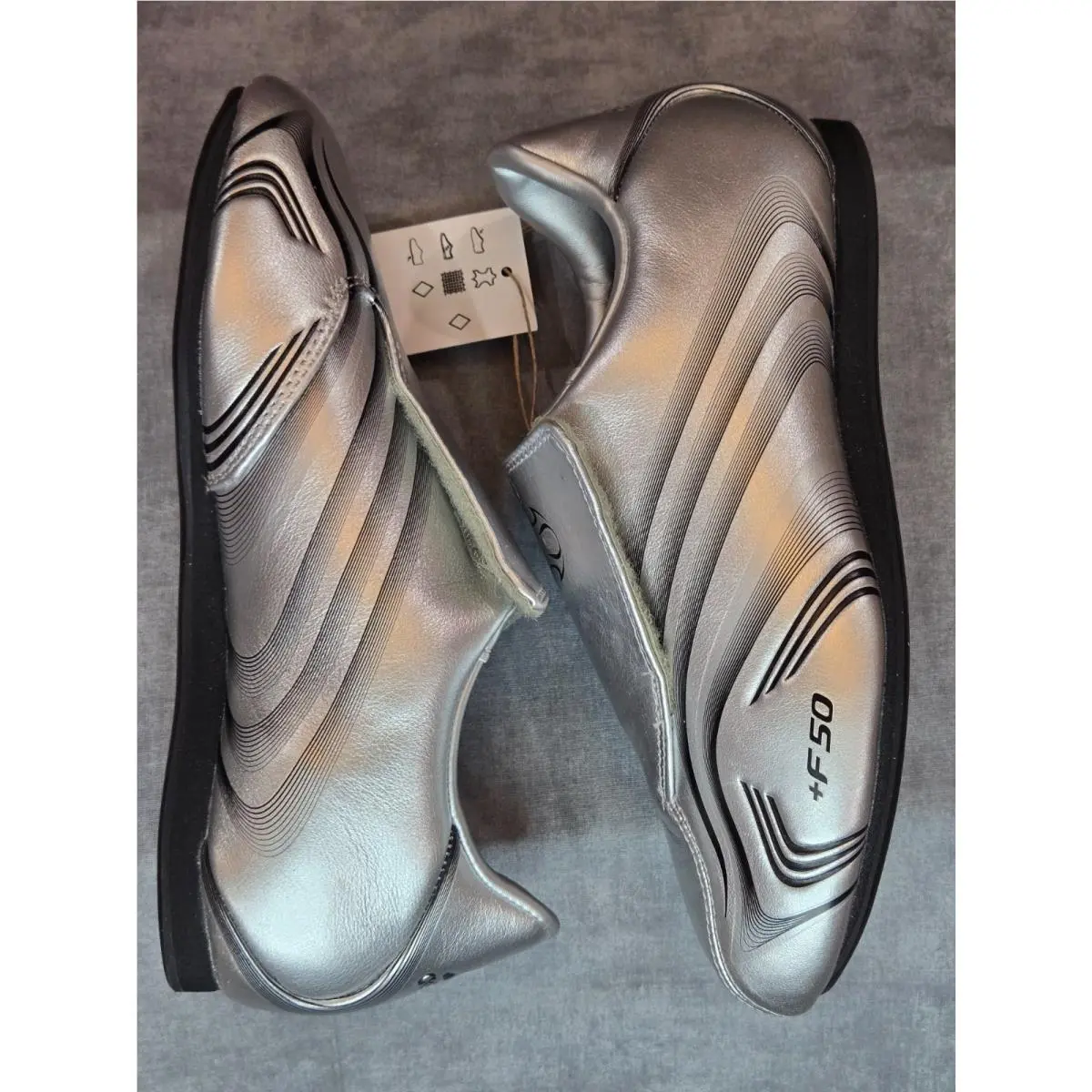 Adidas shoes - adidas Taekwondo F50 - Taekwondo - IH1873 - Silver Metallic / Core Black 0
