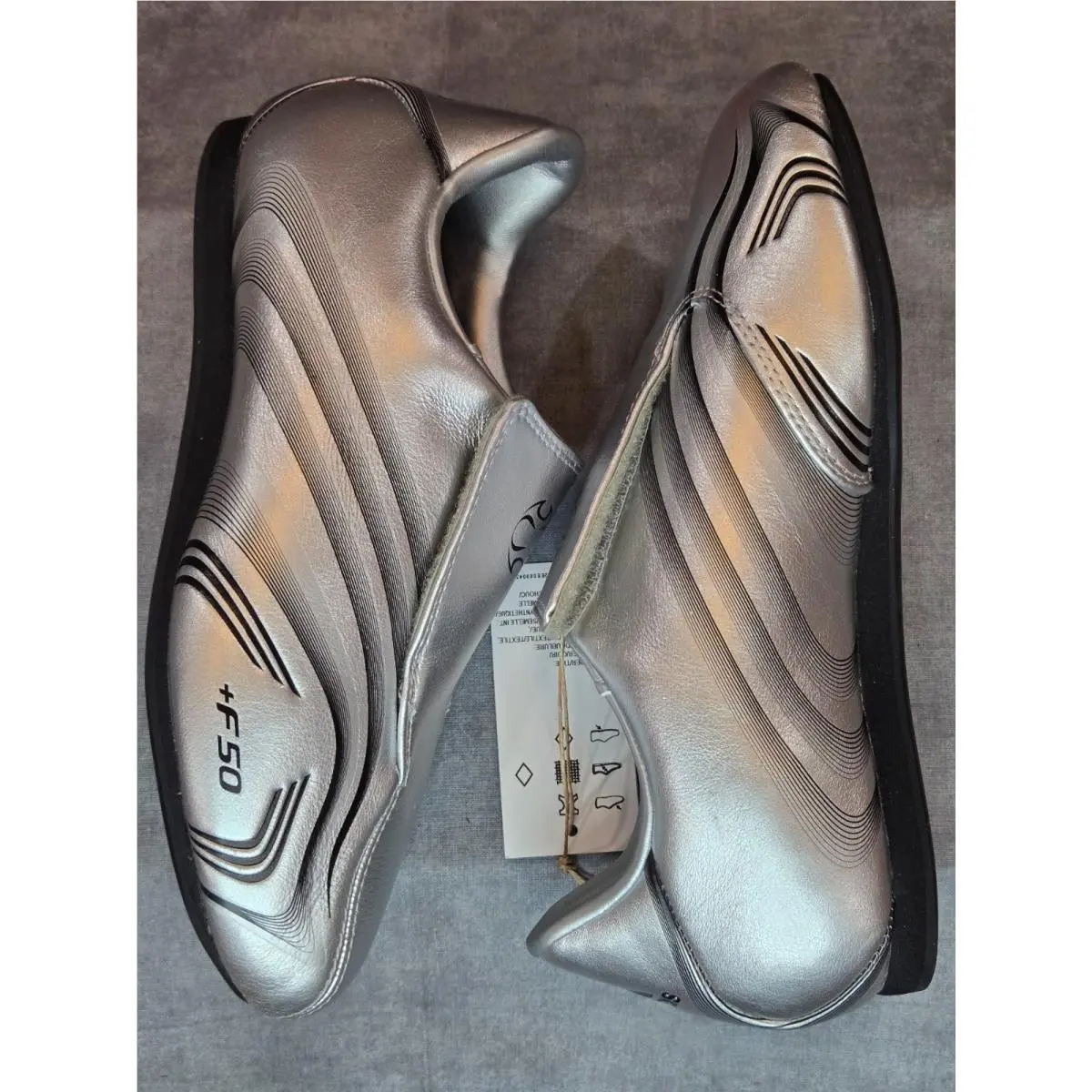 Adidas shoes - adidas Taekwondo F50 - Taekwondo - IH1873 - Silver Metallic / Core Black 1