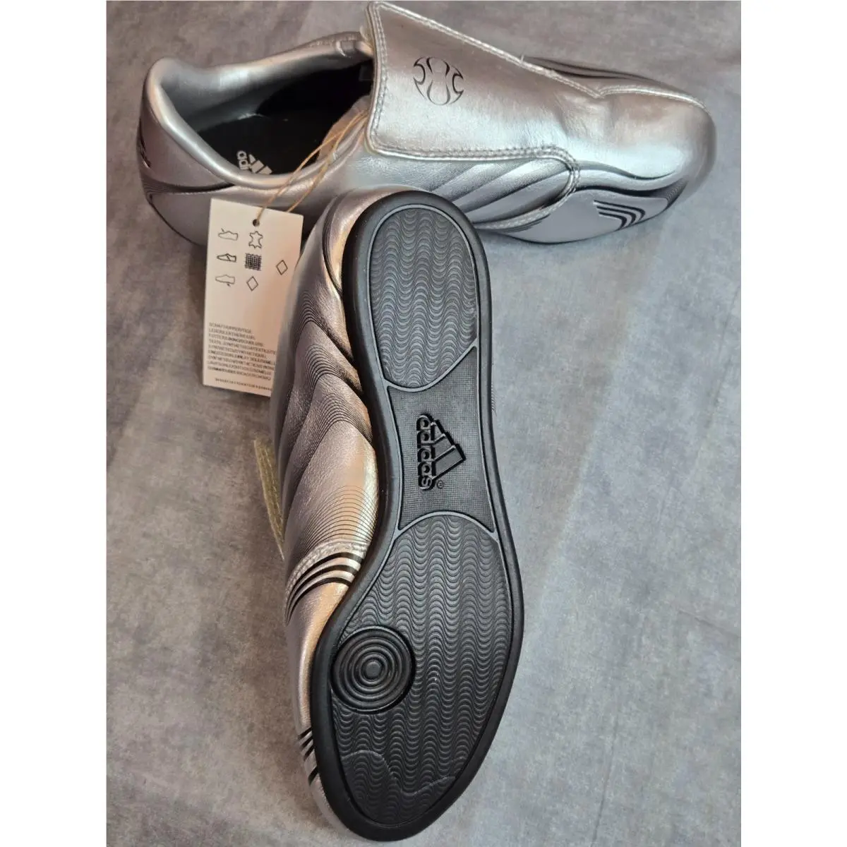 Adidas shoes - adidas Taekwondo F50 - Taekwondo - IH1873 - Silver Metallic / Core Black 3