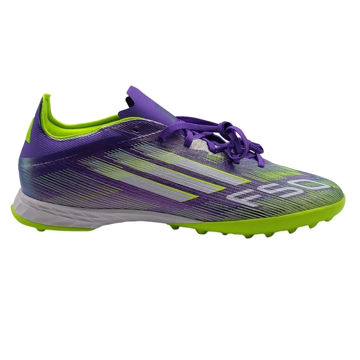 Adidas F50 Pro TF Turf Soccer Shoes Men 12 Purple White JH7665 Nwob