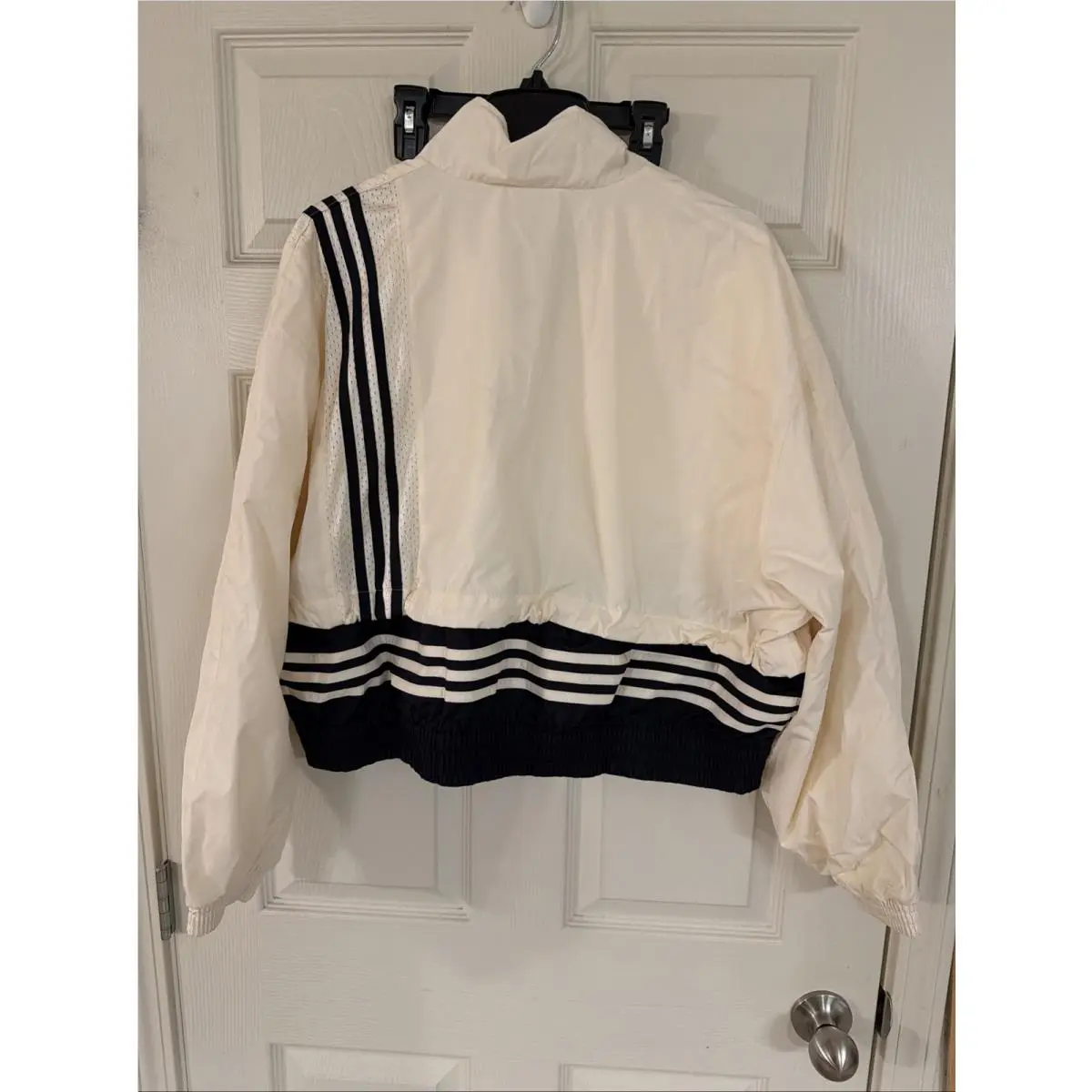 Adidas clothing - adidas Adibreak Woven 2IN1 Track Top - JD0096 - Cream White / Black 3