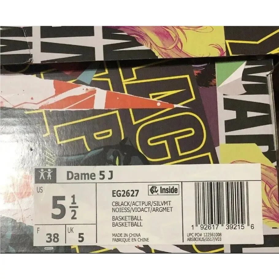 Adidas shoes - Dame 5 J - Dame - Black 8