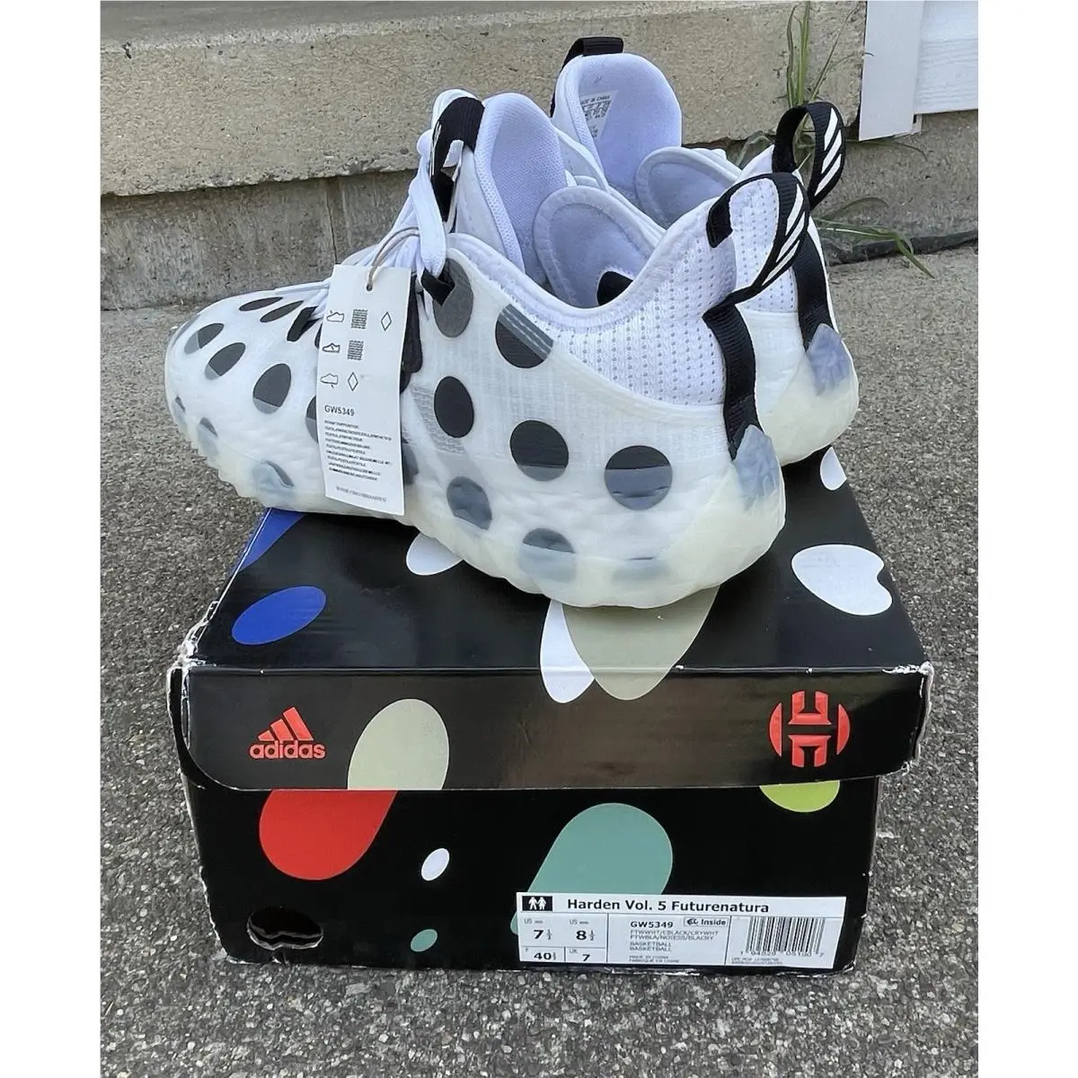 Adidas shoes - adidas Harden Vol. 5 - Harden - GW5349 - White 0